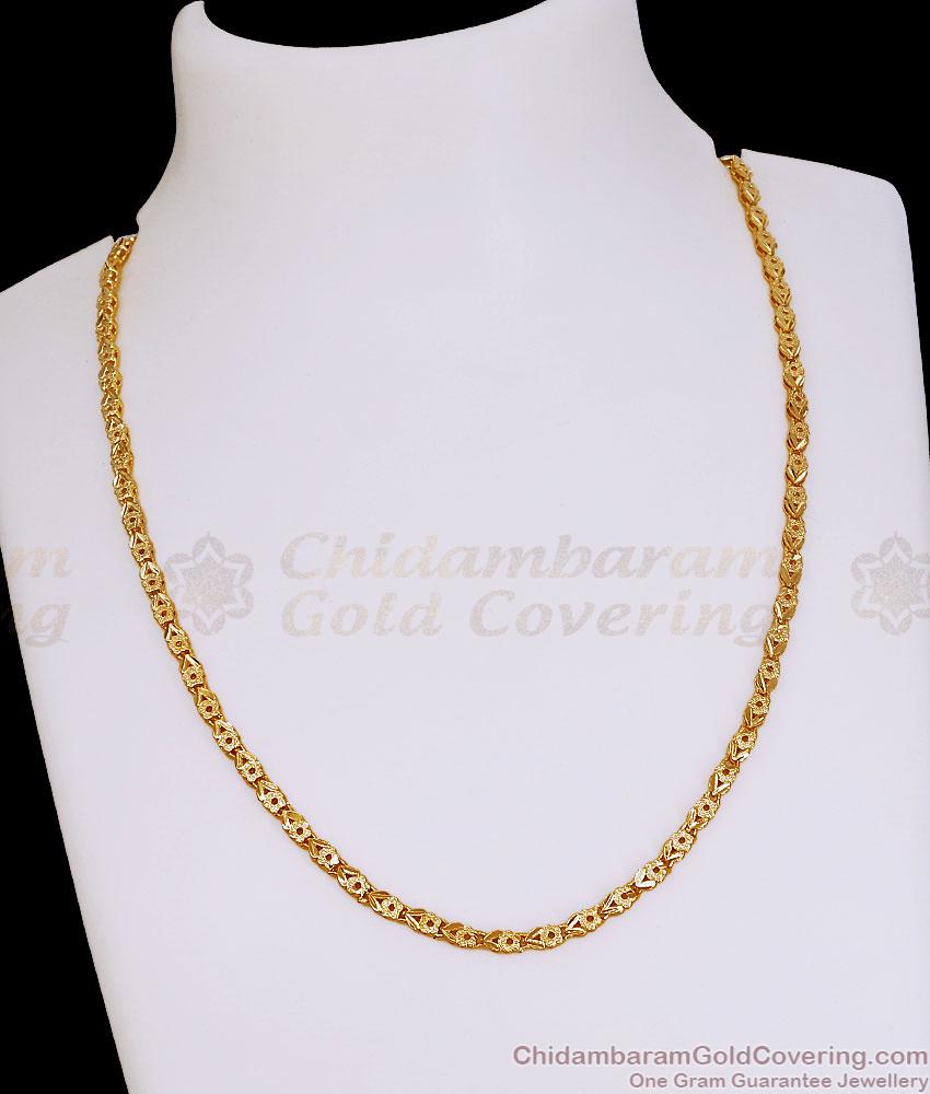Modern Gold Pattern Leaf Chain Online CHNS1247