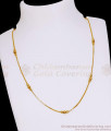 Thin One Gram Gold Imitation Beaded Chain For Daily Use CHNS1248 Thin One Gram Gold Imitation Beaded Chain For Daily Use CHNS1248
