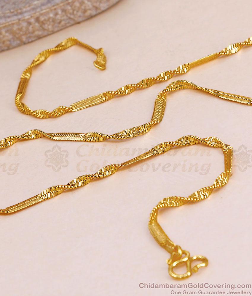 New Model Twisted Design Micro Gold Snake Chain Design Shop Online CHNS1252 New Model Twisted Design Micro Gold Snake Chain Design Shop Online CHNS1252