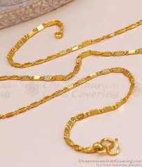 Daily Wear Plain Gold Imitation Short Chain Collections Online CHNS1255 Daily Wear Plain Gold Imitation Short Chain Collections Online CHNS1255