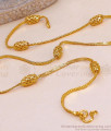 Traditional Oval Beads Gold Covering Short Chain Shop Online CHNS1257