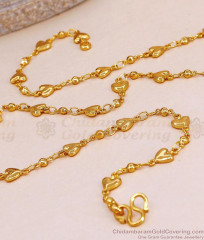 Stylish Heart Shaped Gold Imitation Short Chain For Party Wear CHNS1258 Stylish Heart Shaped Gold Imitation Short Chain For Party Wear CHNS1258