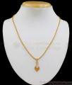 New Arrival Light Weight Leaf Design Gold Pendant Chain SMDR543