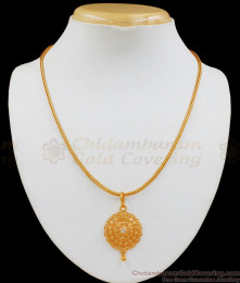 Big Dollar Gold Pendant Chain From Chidambaram Gold Covering SMDR546 Big Dollar Gold Pendant Chain From Chidambaram Gold Covering SMDR546