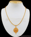 Traditional Gold Pendant Chain From Chidambaram Gold Covering SMDR547