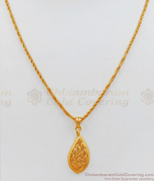 Daily Wear One Gram Gold Pendant Chain Gold Plated Jewelry SMDR548 Daily Wear One Gram Gold Pendant Chain Gold Plated Jewelry SMDR548