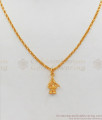 Swami Ayyappan Dollar One Gram Gold Pendant Chain SMDR558 Swami Ayyappan Dollar One Gram Gold Pendant Chain SMDR558