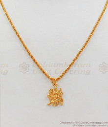 The Durga Devi Pendant One Gram Gold Short Chain Collection SMDR559 The Durga Devi Pendant One Gram Gold Short Chain Collection SMDR559