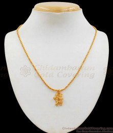 Radha Krishna Pendant One Gram Gold Short Chain Collection SMDR562 Radha Krishna Pendant One Gram Gold Short Chain Collection SMDR562