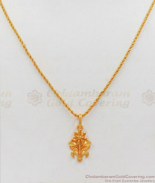 Beautiful Flower Pendant One Gram Gold Short Chain Collection SMDR563 Beautiful Flower Pendant One Gram Gold Short Chain Collection SMDR563
