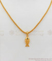 Green Stone Fish Gold Pendant Design Short Chain Collection SMDR569