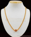  Ruby Emerald Stone Ball Model Gold Pendant Chain SMDR572