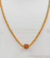  Ruby Emerald Stone Ball Model Gold Pendant Chain SMDR572