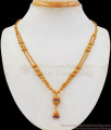 Latest Double Line Gold Pendent And Short Chain Collection SMDR659