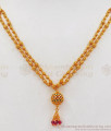 Stunning Two Layer Line Gold Pendent And Short Chain Collection SMDR660