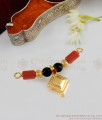 THAL108 One Gram Gold Thali Set Black Beads Pattern Shop Online