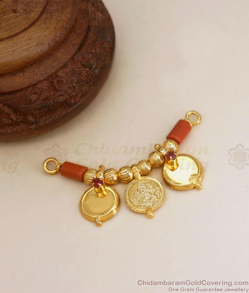 THAL123 Buy Thirumangalyam Lakshmi Coin Gold Plated Thali Set Kannadam Design