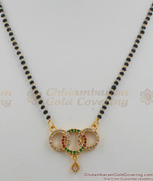 Fancy Mangalsutra Multi Stones Designer Thali Chain For Regular Use THAL37 Fancy Mangalsutra Multi Stones Designer Thali Chain For Regular Use THAL37