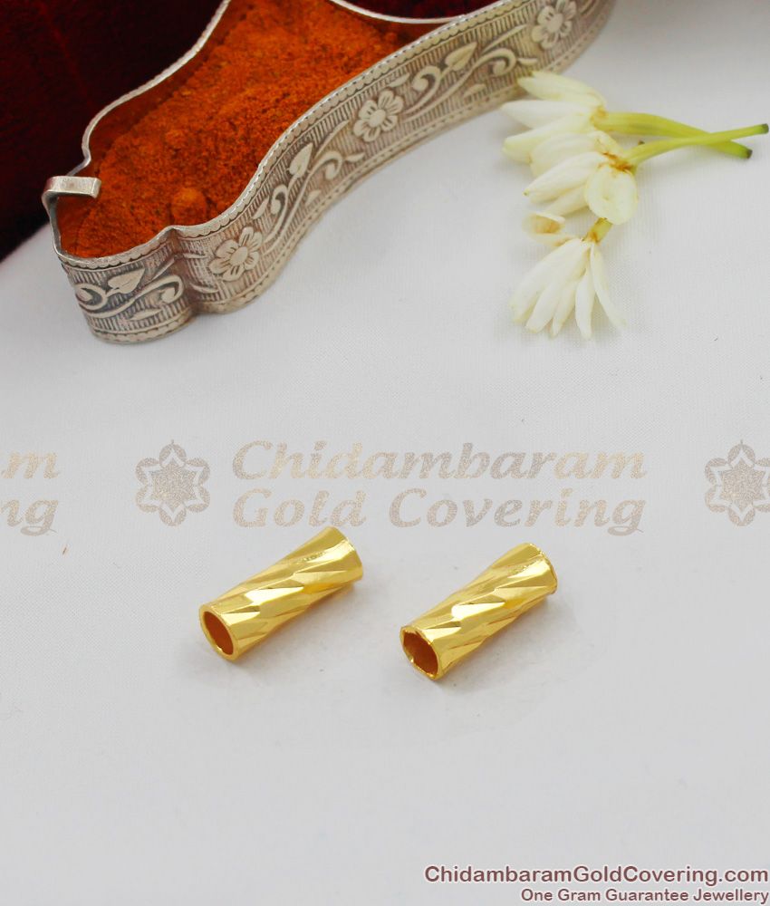 THAL59 Gold Plated Imitation Jewelry Thali Naanal Pipe Set Design For Traditional Thali
