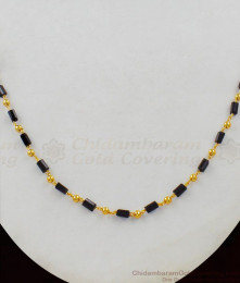 Bollywood Famous Black Beaded Mangalsutra  One Gram Gold Chain For Party Wear THAL88 Bollywood Famous Black Beaded Mangalsutra  One Gram Gold Chain For Party Wear THAL88