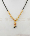 Latest Mangalsutra Design Short Chain With Gold Balls THAL89