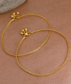 10 Inch One Gram Gold Light Weight Anklet Collections For Daily Use ANKL1033
