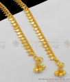 11 Inch Real Gold Inspired Thin Leaf Anklet Model For Daily Wear ANKL1046