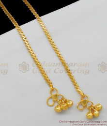 10.5 Inch Real Gold Pattern Beads Kolusu Model For Women ANKL1051