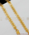 11 Inch Real Gold Tone Thick Leaf Anklet Model For Ladies Daily Use ANKL1054