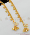 10.5 Inch Dazzling Gold Plated Party Wear Anklet Design At Best Offer Price ANKL1062