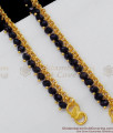 10 Inch Amazing Black Pearl Designer Model Black Bead Gold Anklets For Girls ANKL1066