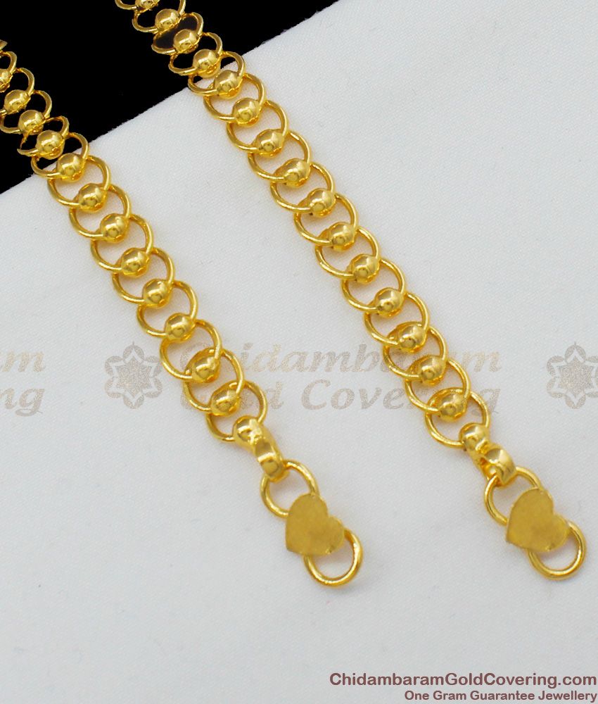 10.5 Inch Fascinating Gold Love Link Model Anklet Jewelry For Girls New Arrivals ANKL1075