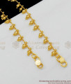 9.5 Inch Fabulous Gold Beads Design Anklet Model For Ladies Trendy Wear ANKL1078