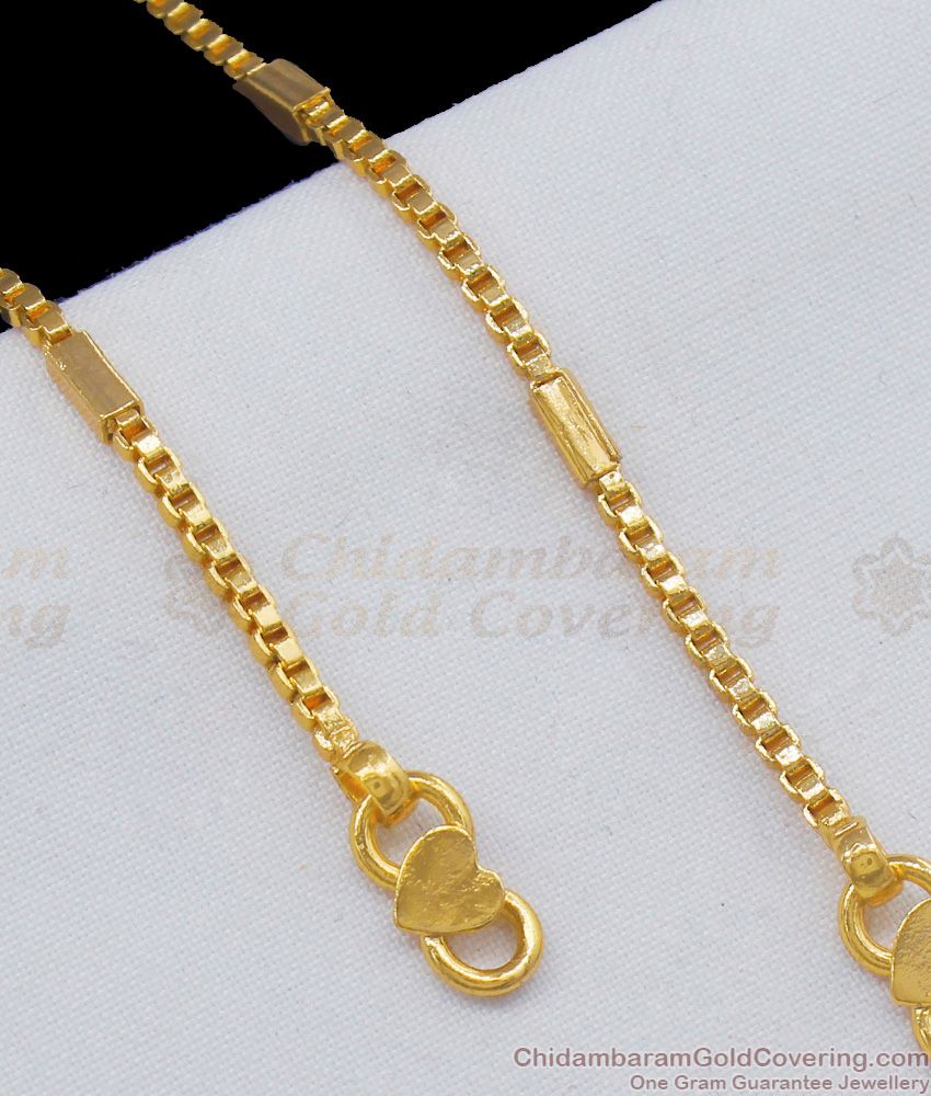 10 Inch One Gram Gold Padasaram Kerala Design Kolusu For Daily Use ANKL1087