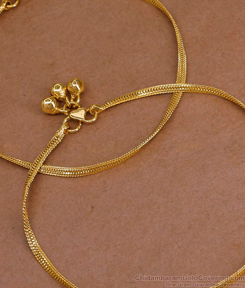 9.5 Inch Slim And Sleek Design Light Weight Gold Anklets ANKL1105 9.5 Inch Slim And Sleek Design Light Weight Gold Anklets ANKL1105