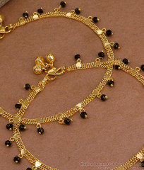 10 Inch Latest Collection Design Gold Anklets For Party Wear ANKL1106