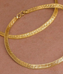 10 Inch Stunning Thickness Design Gold Anklets ANKL1125