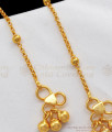 10.5 Inch Simple One Gram Gold Anklet For Ladies Daily Wear ANKL1128