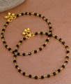 11 Inch Black Crystal Gold Anklet For Womens Fashion Jewelry ANKL1131