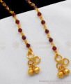 10 Inch Red Crystal Gold Anklet For Womens Fashion Jewelry ANKL1132