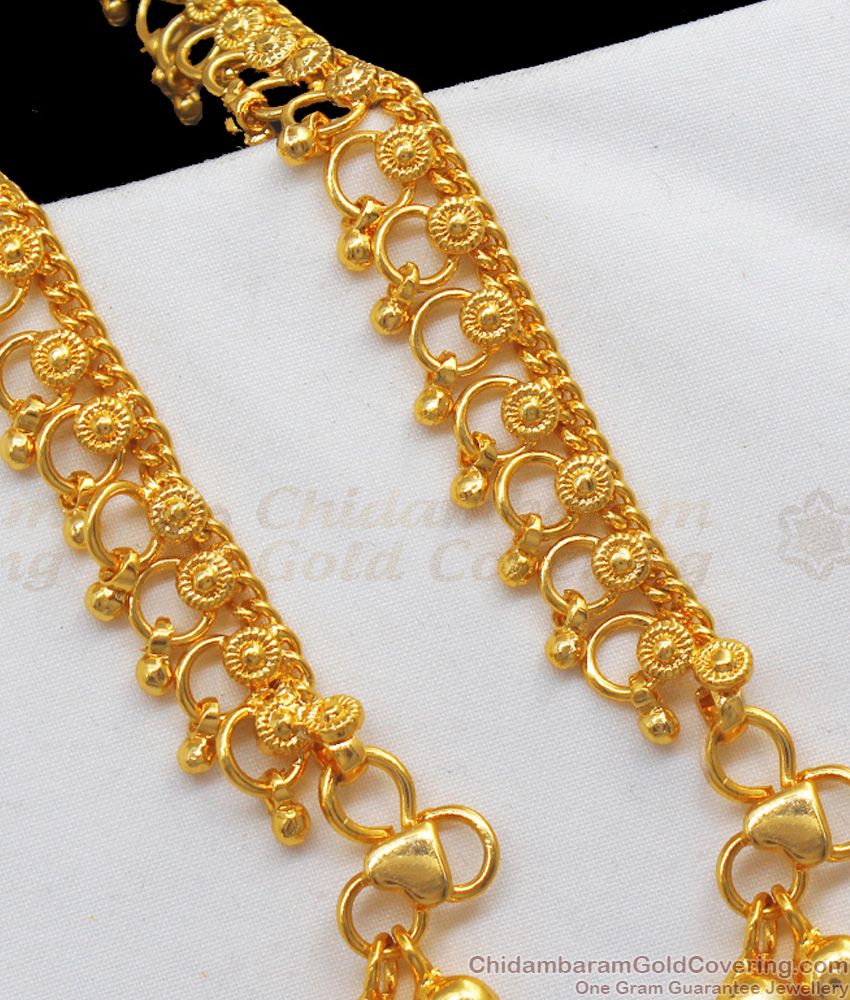 11 Inch Royal Thick Gold Kolusu For Womens Bridal Wear ANKL1137