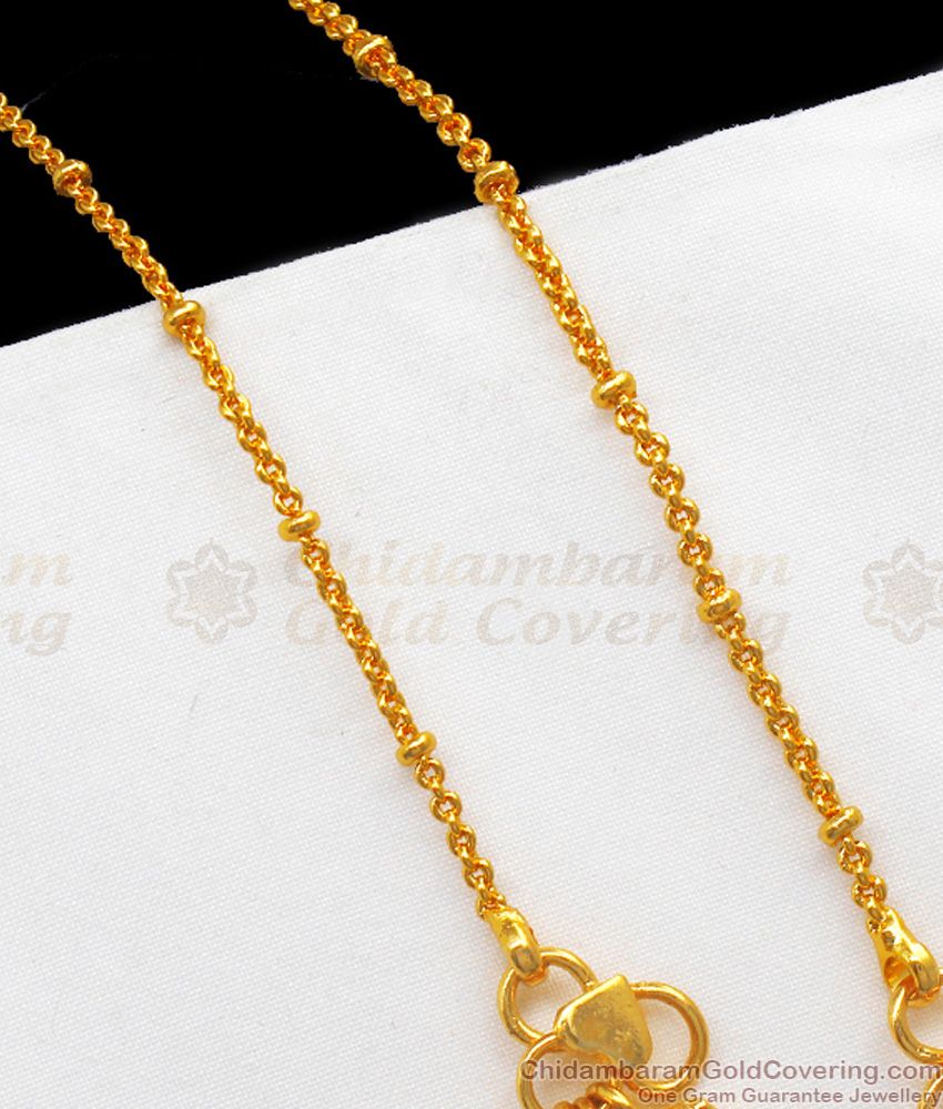 10 Inch Simple  Gold Anklets For Girls Daily Wear ANKL1145