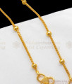 10 Inch Plain Gold Anklets For Girls Daily Wear ANKL1146