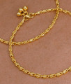 10.5 Inch One Gram Gold Anklets For Girls Daily Wear ANKL1147