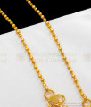 10.5 Inch Ball Design One Gram Gold Anklets For Girls Daily Wear ANKL1148