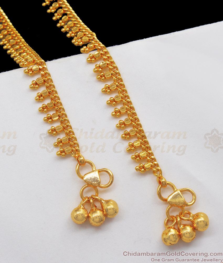 11 Inch One Gram Gold Kolusu Daily Wear Collection ANKL1162