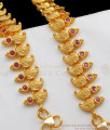 10.5 Inch Royal Mango Design Ruby Stone Anklets For Bridal Wear ANKL1169