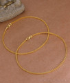 10.5 Inch Regular Use Gold Plated Anklet Slim Designs For Women ANKL1173