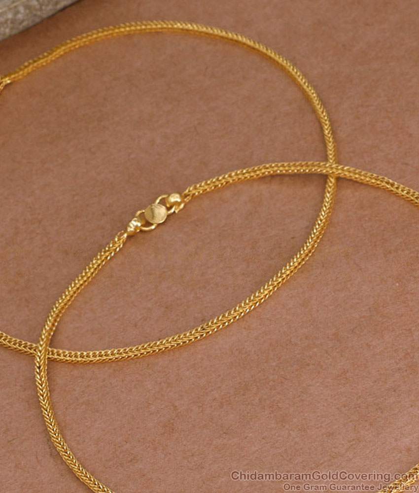10.5 Inch Regular Use Gold Plated Anklet Slim Designs For Women ANKL1173
