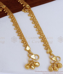 10 Inch Simple Daily Wear Gold Plated Anklet With Price ANKL1177 10 Inch Simple Daily Wear Gold Plated Anklet With Price ANKL1177